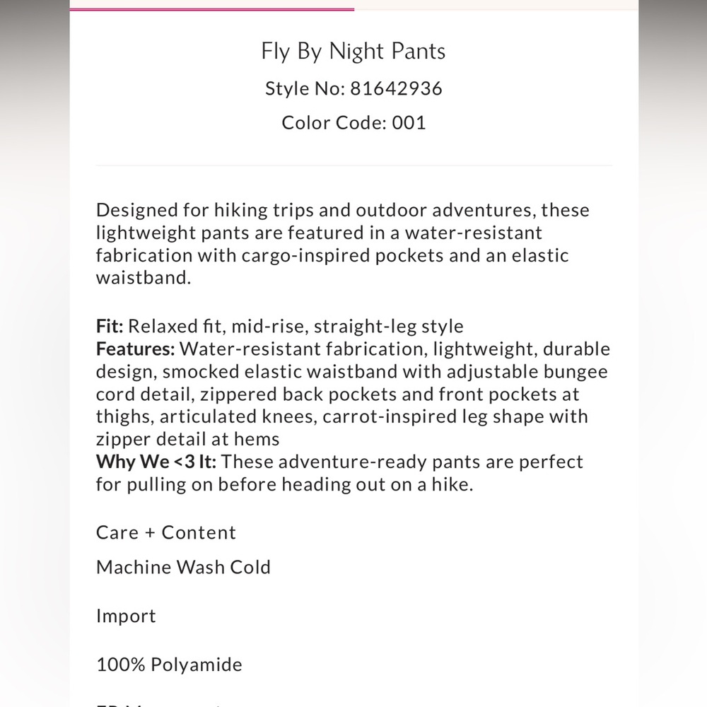 FP Movement Fly By Night Pants in Riviera Blue - Picture 3 of 3